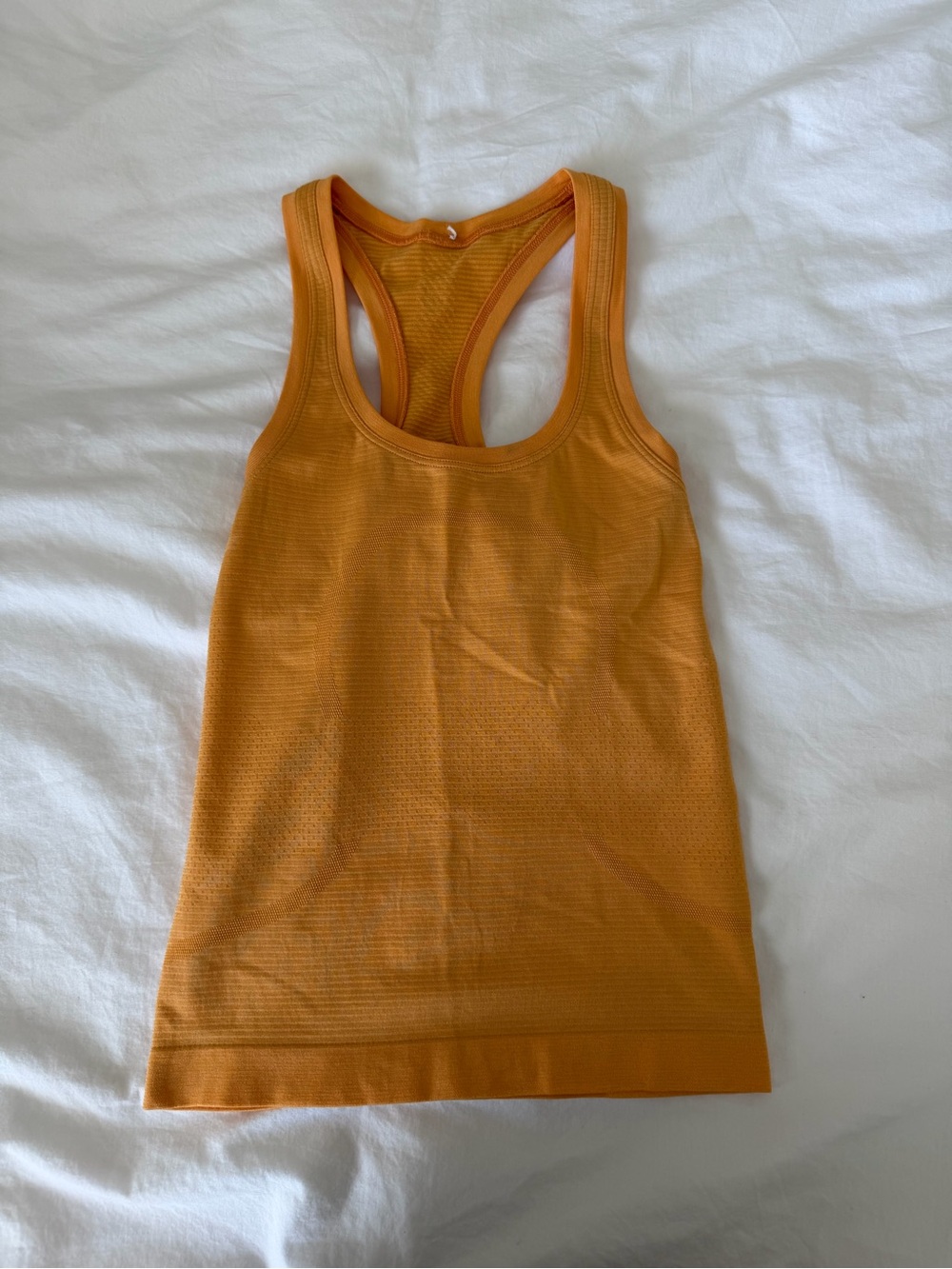 lululemon athletica Orange Racerback Tank Top